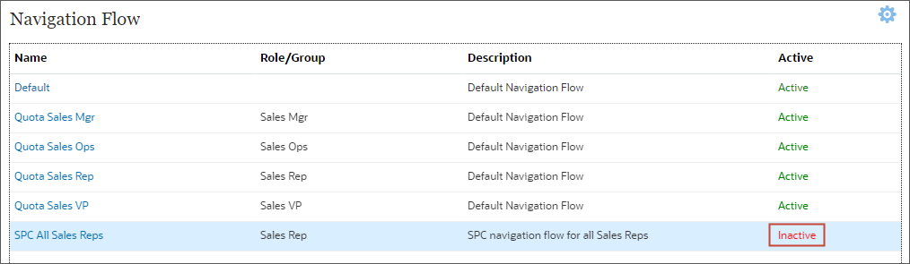 Activating navigation flows